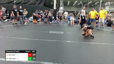 48 lbs Placement (4 Team) - Alex Herndon, Terps Northeast ES vs Malcolm Michaluk, Buffalo Valley WC