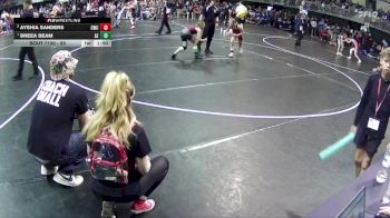 89 lbs Cons. Round 1 - Breea Beam, Arlington Eagles vs Ayshia Sanders, Crete Wrestling Club