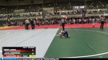 75 lbs Quarterfinal - Benny Ahedo, Pursuit Wresting Minnesota vs Jaxon Anderberg, Saint Peter Saints