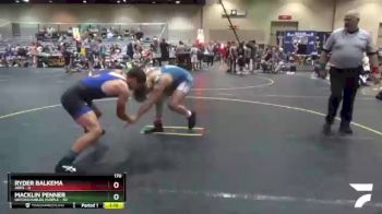 170 lbs Round 4 (6 Team) - Macklin Penner, Untouchables Purple vs Ryder Balkema, Ares