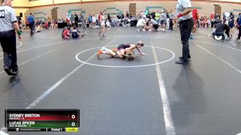 72 lbs Round 6 (10 Team) - Sydney Breton, MQ Elite vs Lucas Spicer, Mat Warriors