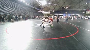 126 lbs Cons. Round 2 - Zachary Baker, Unattached vs Matthew Lowe, Camas Wrestling Club