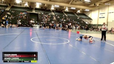 65 lbs Round 3 (8 Team) - Mason Ebner, Kearney Matcats - Gold vs Rowen Cannon, Black Fox Wrestling Team 2