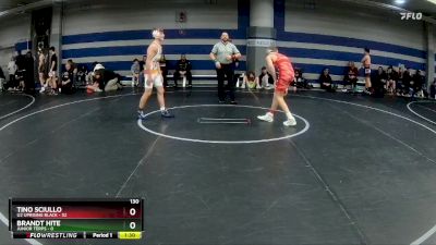 130 lbs Round 6 (8 Team) - Tino Sciullo, U2 Uprising Black vs Brandt Hite, Junior Terps