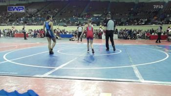 92 lbs Round Of 16 - Lynette Mullin, Bixby JH Girls vs Emily Bryson, Hennessey Takedown Club