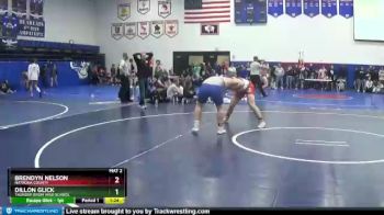 195 lbs Semifinal - Brendyn Nelson, Natrona County vs Dillon Glick, Thunder Basin High School