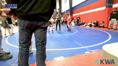 100 lbs Consi Of 4 - Cooper Keys, Tahlequah Wrestling Club vs Augustus Cosby, Pawhuska Elks Takedown