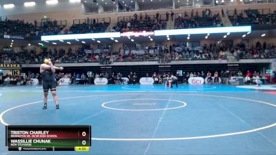 215 lbs Cons. Round 1 - Triston Charley, Redington Sr. Jr/Sr High School vs Wassillie Chunak, New Stuyahok