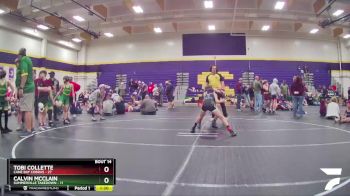 75 lbs Round 5 (6 Team) - Tobi Collette, Cane Bay Cobras vs Calvin McClain, Summerville Takedown