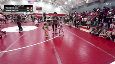54-55 lbs Round 5 - Riddic Burgess, Greeley Metro WC vs America Miller, HRA