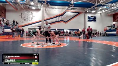 140 lbs Quarterfinal - Lydia Blind, Edwardsville (H.S.) vs Lauren Piquard, Geneseo