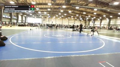 90 lbs Consi Of 32 #2 - Haydyn Horwat, PA vs Aiden Kdam, NC