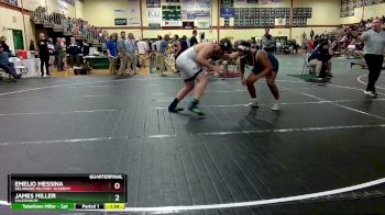 215 lbs Quarterfinal - James Miller, Salesianum vs Emelio Messina, Delaware Military Academy