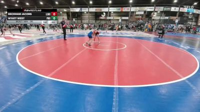 90 lbs 7th Place Match - Beckham Jacobs, Lander Legacy Wrestling Club vs Wyatt West, Pierre Wrestling Club