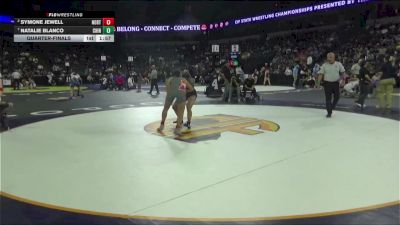 155 lbs Quarterfinal - Symone Jewell, Northgate (NC) vs Natalie Blanco, Chino (SS)