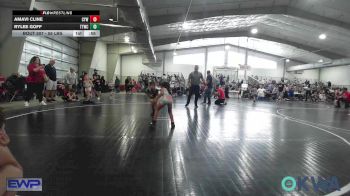 55 lbs Quarterfinal - Amavi Cline, Coweta Tiger Wrestling vs Rylee Goff, Team Tulsa Wrestling Club