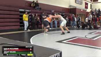 285 lbs Cons. Round 3 - Grant Wilson, Solon vs Gatlin McCumber, NH/TV