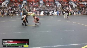 61 lbs Semifinal - Kolby Pitzen, Wauseon vs Maverick Wheeler, Michigan Premier