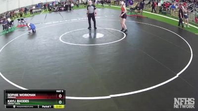 100 lbs Quarterfinal - Sophie Workman, Fernley vs Kayli Rhodes, Sierra Vista