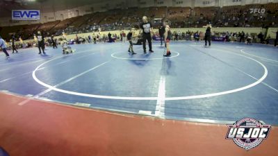 73 lbs Consi Of 8 #2 - Brady Boles, Mustang Bronco Wrestling Club vs Khylen Sanderson, Wichita Training Center