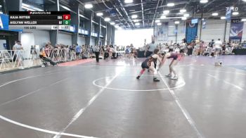 100 lbs Rr Rnd 2 - Julia Ritter, Diesel Wrestling Academy Orange vs Aislynn Weller, MF Angels