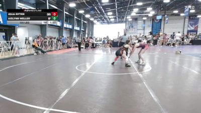 100 lbs Rr Rnd 2 - Julia Ritter, Diesel Wrestling Academy Orange vs Aislynn Weller, MF Angels