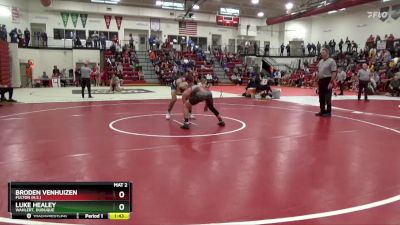 150 lbs Semifinal - Luke Healey, Wahlert, Dubuque vs Broden VenHuizen, Fulton (H.S.)