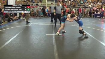 88 lbs Semifinal - Isaiah Zay Friend SW1, Miami East vs Archer Spencer NE2, Green
