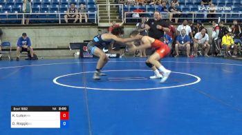 132 lbs Cons 16 #1 - Keegan Luton, Oklahoma vs Dante Roggio, Idaho