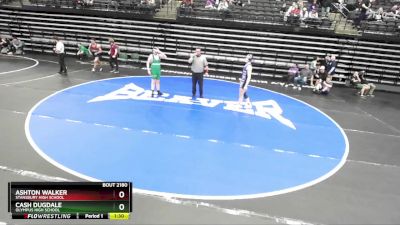 160 lbs Champ. Round 2 - Ashton Walker, Stansbury High School vs Cash Dugdale, Olympus High School