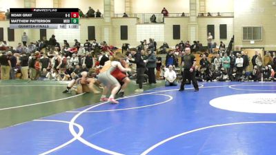 175 lbs Quarterfinal - Noah Gray, New Bedford vs Matthew Patterson, Middleborough