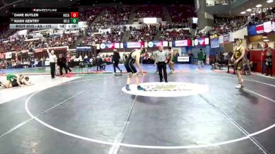 AA - 175 lbs Cons. Round 3 - Dane Butler, Helena Capital vs Nash Gentry, Belgrade