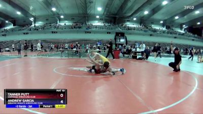 126 lbs Cons. Round 3 - Tanner Putt, Carthage Wrestling Club vs Andrew Garcia, Greater Heights Wrestling Club