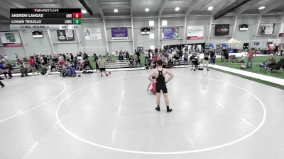 Junior Boys - 144 lbs Cons. Round 3 - Andrew Langas, Gomez Wrestling RTC vs Logan Trujillo, La Gente Wrestling Club