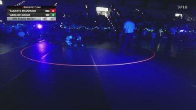 50 lbs 3rd Place Match - Elliette McDonald, Westlake Wrestling Club vs Adeline Gould, Roy Wrestling Club