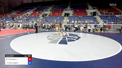 157 lbs Cons 32 #2 - Mason Chambers, WI vs Preston Burroughs, RI