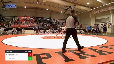 190 lbs Final - Tyler Hockett, Cushing High School vs Cain Clay, Bristow High School