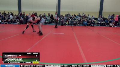 175 lbs Round 2 - Maxim Wahlquist, Victory School Of Wrestling vs Warren Caulum, West Salem Bangor