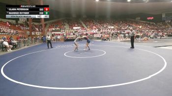 170 lbs 5th Place Match - Clara Peterson, Eudora HS vs Makenzi Rhymer, Colby HS