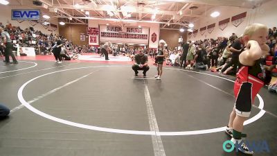 43 lbs Round Of 32 - Rush Wilson, Barnsdall Youth Wrestling vs Aspen Coe, Hilldale Youth Wrestling Club