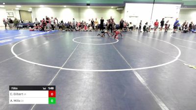 75 lbs Semifinal - Chase Gilbert, VA vs Aviyahn Mills, GA