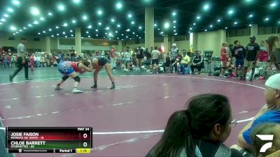 175 lbs Round 3 (4 Team) - Chloe Barrett, Stormettes vs Josie Faison, Patriots WC White