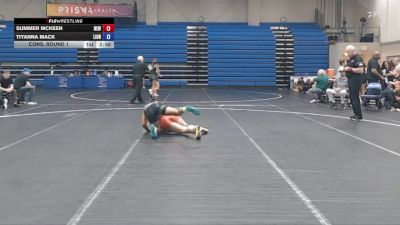 131 lbs Cons. Round 1 - Summer McKeen, Newberry vs Tiyanna Mack, Life University