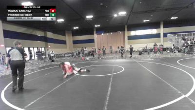 109 lbs Consi Of 16 #2 - Malikai Sanchez, Prosser Wr Ac vs Preston Schreck, Eastvale Elite WC