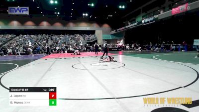100 lbs Consi Of 16 #2 - Jonathan Lopez, Red Wave Wrestling vs Brody Mcnac, OKWA