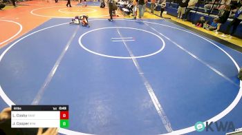 61 lbs Semifinal - Logan Cosby, Skiatook Youth Wrestling 2022-23 vs James Cooper, Bristow Youth Wrestling