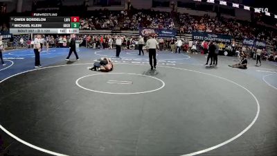 D 1 120 lbs Quarterfinal - Michael Klein, Holy Cross vs Owen Bordelon, Lafayette