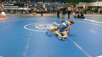 126 lbs Consi Of 64 #2 - Riley Sumner, MO vs Vincent Mastrianni, NY