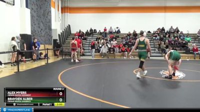 JV Boys-11 lbs Round 2 - Brayden Alber, Cedar Rapids Kennedy vs Alex Myers, Cedar Rapids Kennedy