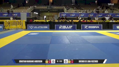 Brendo De Lima Rozendo vs Jonathan Mariano Anderson 2026 Pan Jiu Jitsu IBJJF Championship